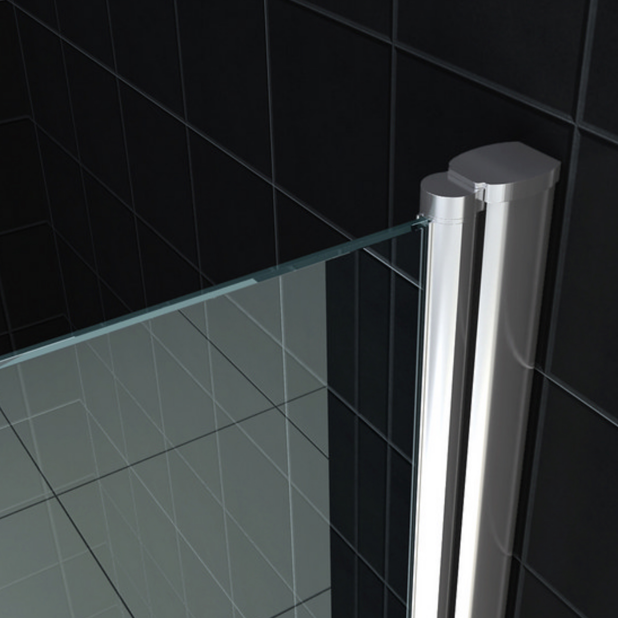 Wiesbaden Between Nisdeur 8mm Nano Helder Glas / Chroom
